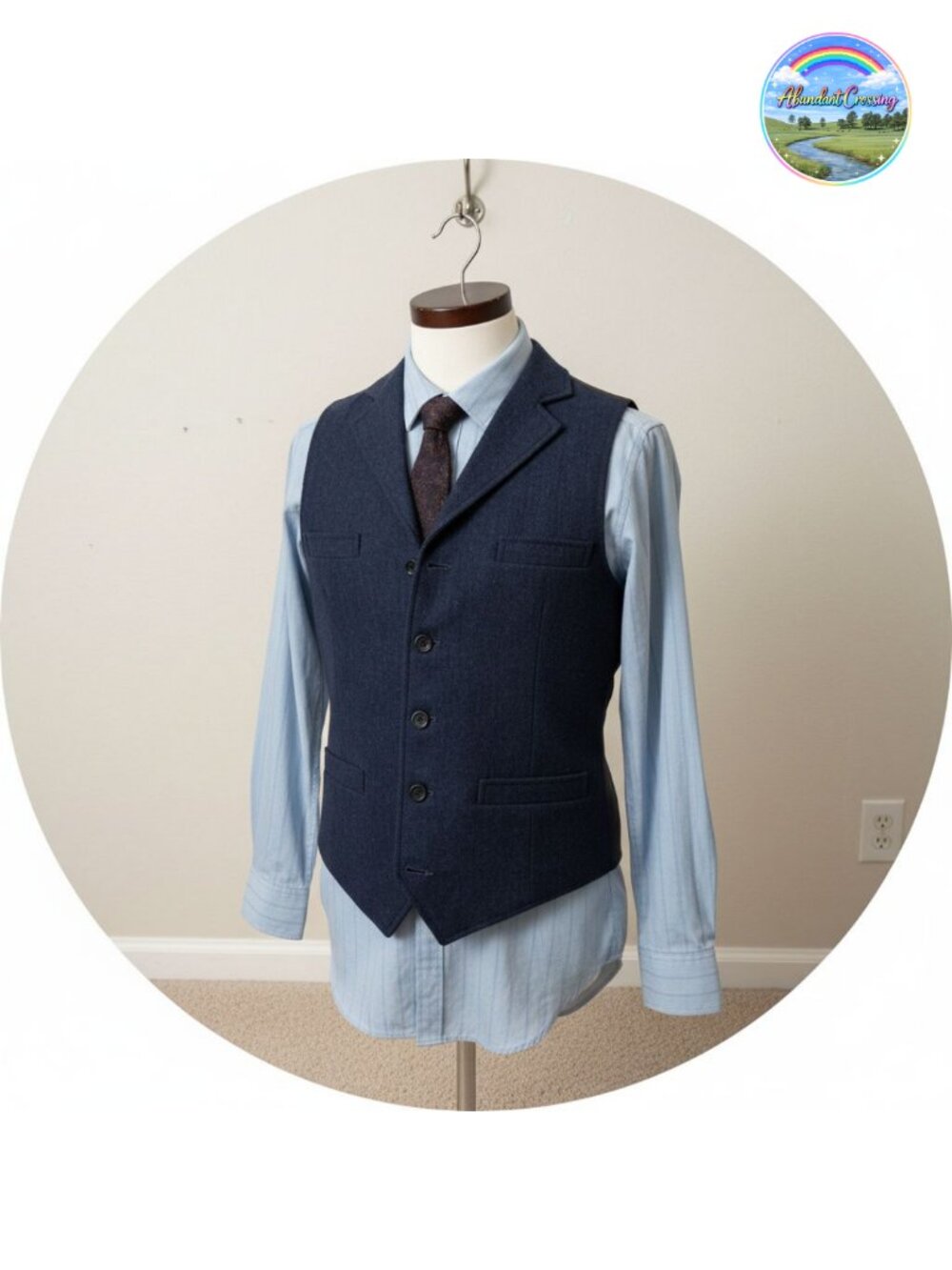 Mens Tweed Herringbone Wool Blend Vest Waistcoat Prom Groomsmen Suit